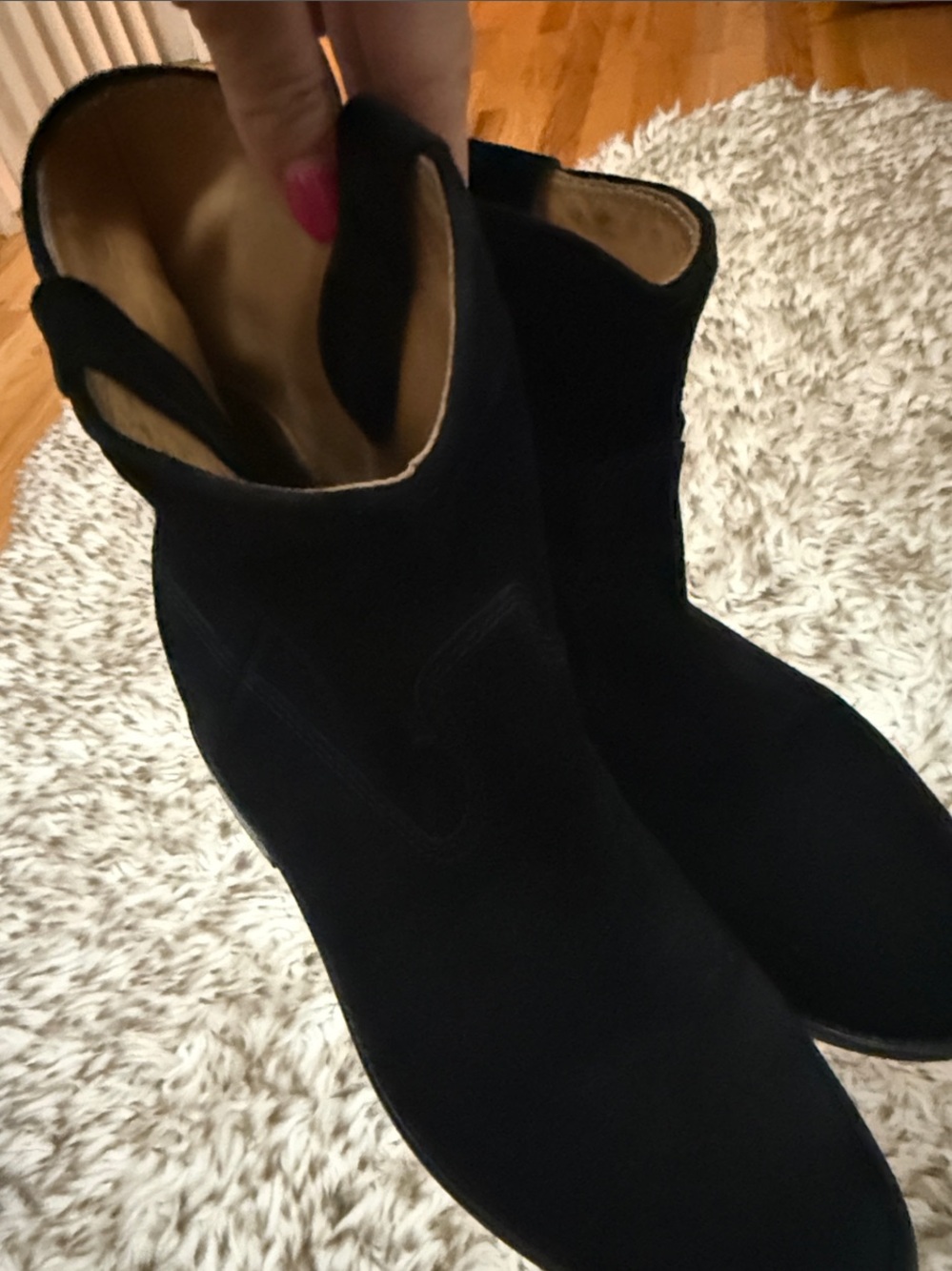 Isabel Marant Black Suede Susee low boots